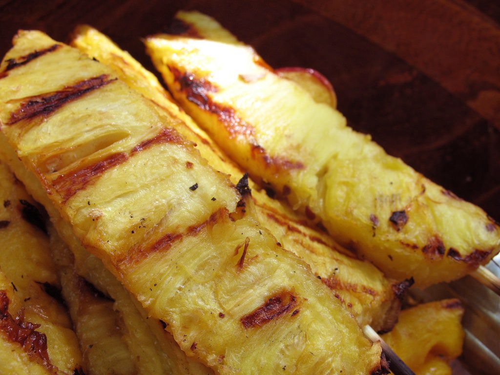 Sweet and Spicy Grilled Pineapple