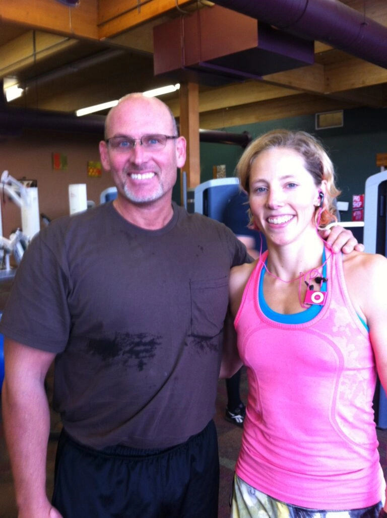 Dr. Brent Wells with Kikkan Randall (5-time Olympic Skier)