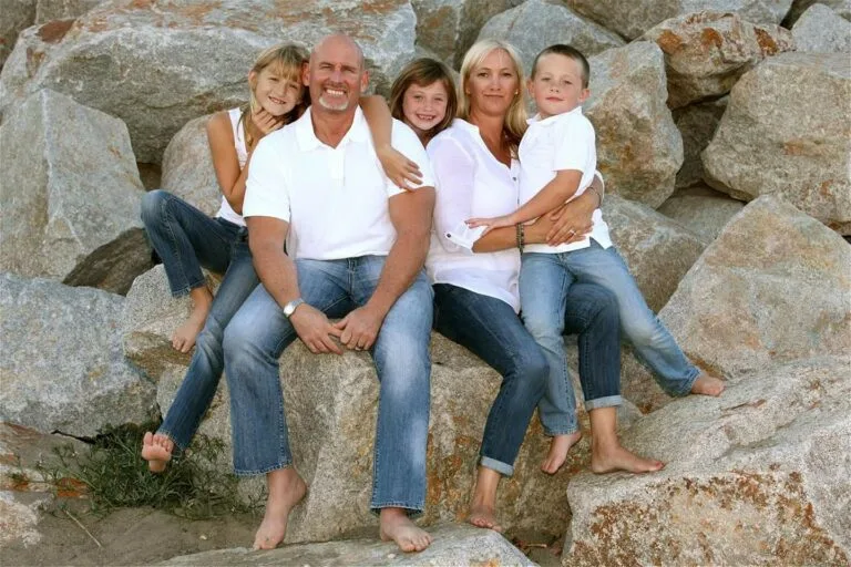 Dr. Brent Wells with his family.