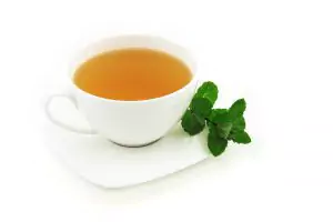 A cup of herbal tea.